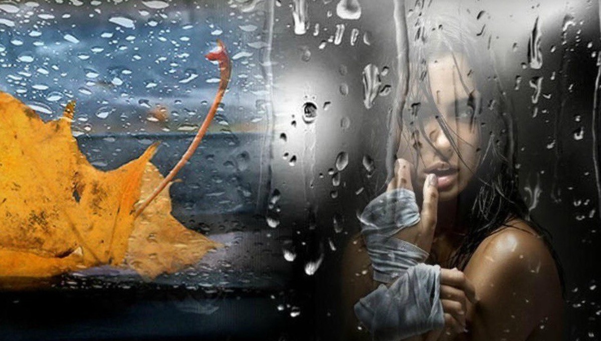 Сильная но снаружи она ранимая. Осень плачет дождем. Осень в душе. Девушка за мокрым стеклом. Осенний дождь в душе.