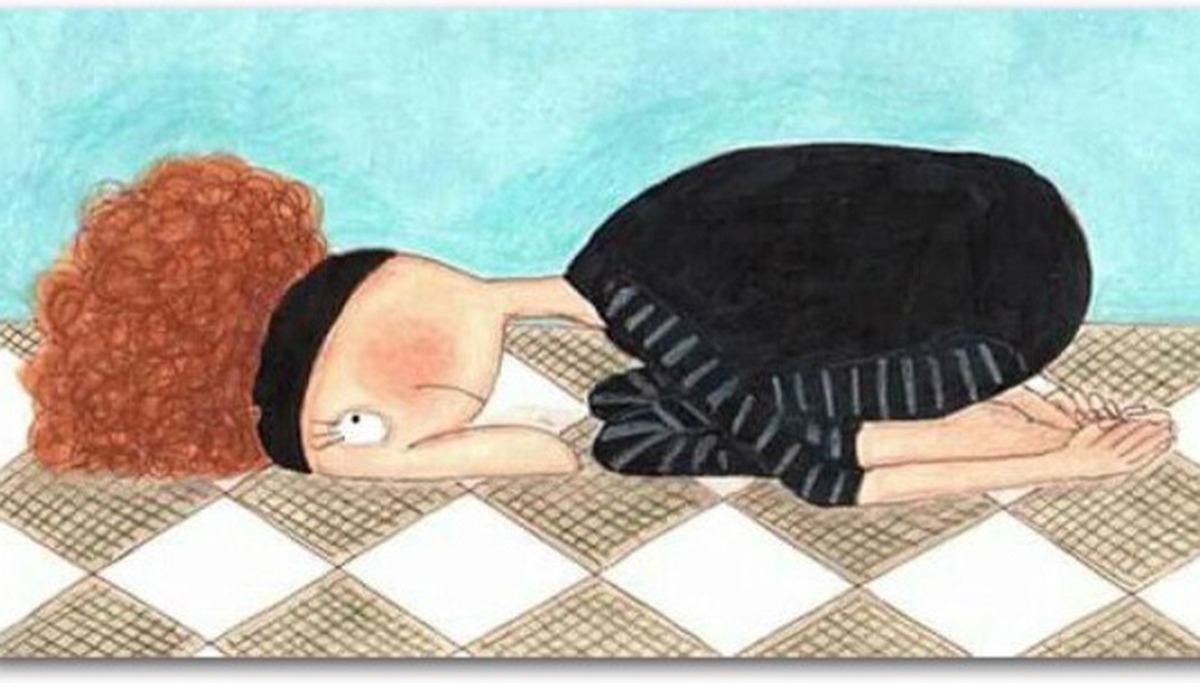 Я безнадежно прекрасна. Иллюстрации Риты Карделли. Rita Cardelli художник. Лечь на пол. Из утреннего плана лечь на пол.