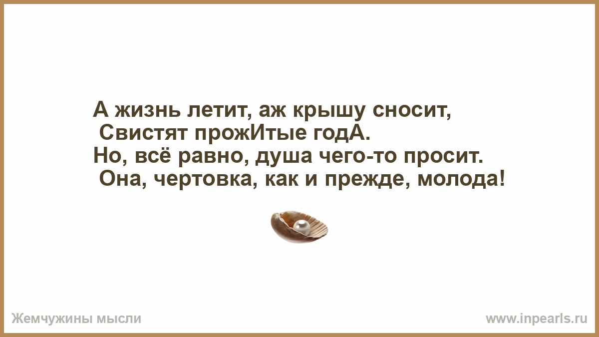 Песня жизнь пролетит. Жизнь летит. А жизнь летит аж крышу сносит.